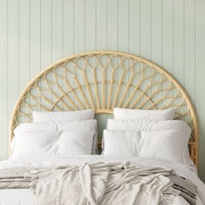 T&ecirc;te de lit 140 cm en rotin - bahia