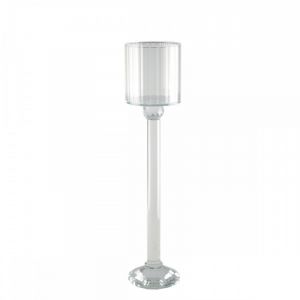 Bougeoir sur pied en cristal