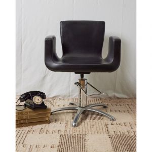 Fauteuil de coiffeur en cuir n&deg;748