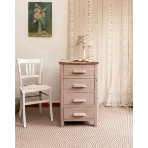 Petite chiffonnier en bois rose poudr&eacute; n&deg;257