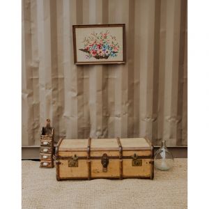 Lucienne, la malle vintage en bois n&deg;257