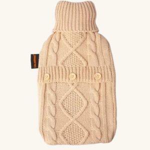 Bouillotte collection tricot - beige