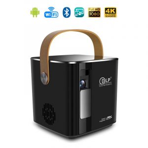 Mini projecteur vid&eacute;o led portable p12, dlp. Full hd 1080p. Android 9.0, wifi.