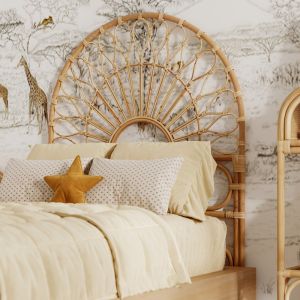 T&ecirc;te de lit 90 cm en rotin - bahia