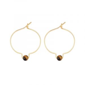Boucles d'oreilles œil-de-tigre