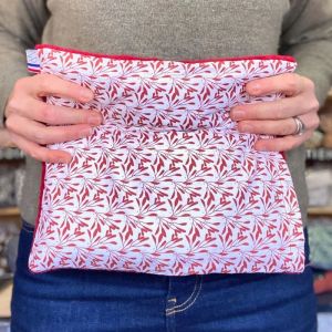 Bouillotte soin grandes zones graine de lin empl&acirc;tre naturel chaud froid