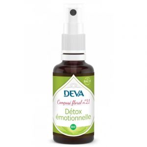 D&eacute;tox &eacute;motionnelle n&deg;21 - compos&eacute; floral bio deva - spray 30ml