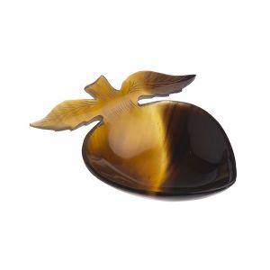 Fruit - coupelle en sabot naturel sculpt&eacute; - 8.5x6.5cm