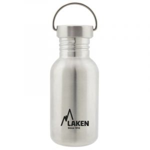 Gourde inox laken basic steel 0,5l argent avec bouchon vintage