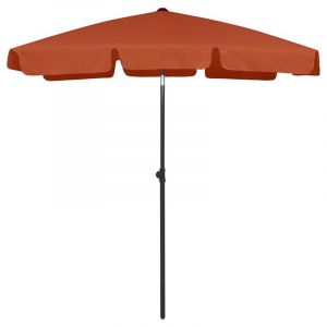 Parasol de plage 180 x 120 cm 180 x 120 x 232 cm orange