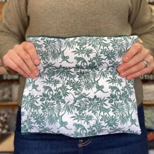 Bouillotte soin grandes zones graine de lin empl&acirc;tre naturel chaud froid