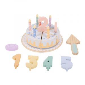 Gâteau d'anniversaire en bois