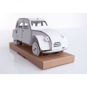 2 cv en carton blanc mont&eacute;e