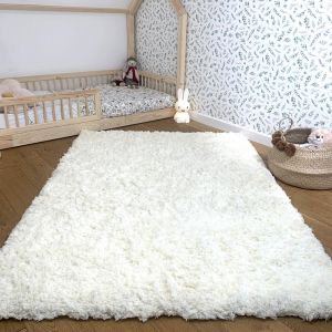 Tapis shaggy 80x150 ecru