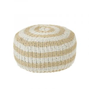 Pouf plastique blanc h.45cm