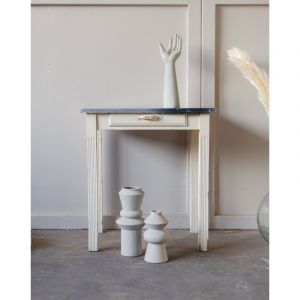 Petite table &agrave; manger en zinc n&deg;602