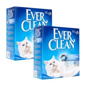 Ever Clean Litière pour chat Extra Strong Clumping, sans parfum 2x10 l