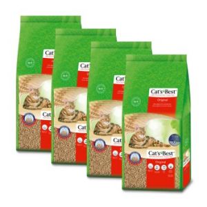 Cat's Best Litière agglomérante biodégradable Original 4x17,2 kg