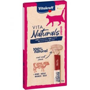 Vitakraft Naturals Liquid Snack Bœuf 11x5 pcs