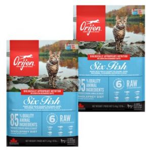 Orijen Croquettes chat Six Fish 2x5,4 kg