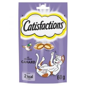 Dreamies CATISFACTIONS Friandises pour chat et chaton 6 x 60 g Canard