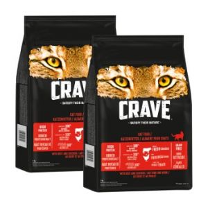 CRAVE au bœuf et au poulet 2x7 kg