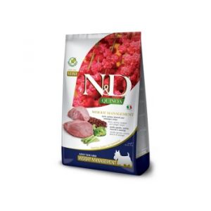 N&D Farmina Quinoa Mini Adult Weight Management Agneau 2,5 kg