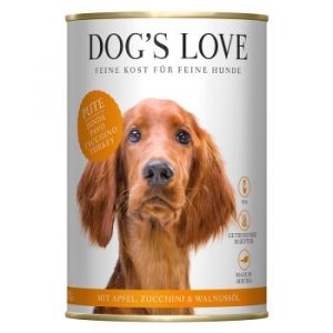 DOG'S LOVE Junior Dinde et courgettes 6x400 g