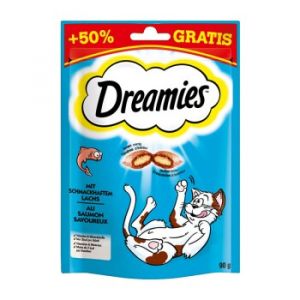 Dreamies +50 % gratuit 6 x 90 g Saumon