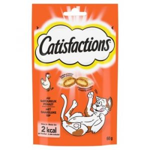 Dreamies CATISFACTIONS Friandises pour chat et chaton 6 x 60 g Poulet