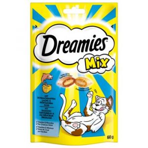 Dreamies Mix 6 x 60 g Fromage et saumon