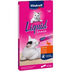 Vitakraft Friandise liquide Cat 11x6 pièces Canard et ß-glucanes 66x15 g