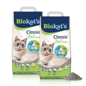 Biokat's Classic Fresh Litière agglomérante 2x18 l
