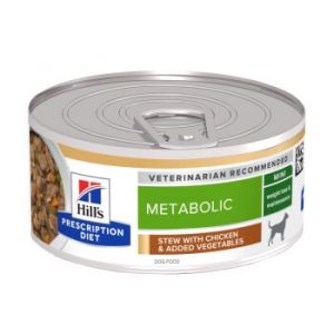 Hill's Prescription Diet Metabolic Ragoût au Poulet et aux Légumes ajoutés 24 x 156 g