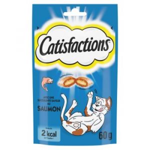 Dreamies CATISFACTIONS Friandises pour chat et chaton 6 x 60 g Saumon