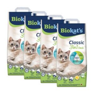 Biokat's Classic Fresh Litière agglomérante 4x18 l