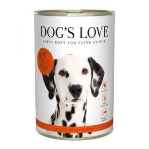 DOG'S LOVE Amour de Chien Adulte Classique 6x400g Bœuf aux pommes & aux épinards