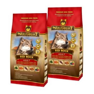 WOLFSBLUT nourriture humide chien adulte Red Rock avec viande de kangourou 2x2 kg