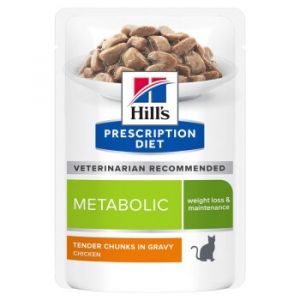 Hill's Prescription Diet Metabolic Weight Management Mini au poulet Volaille 48x85 g