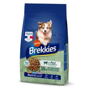 Brekkies Adult au Bœuf et aux Légumes 9 kg