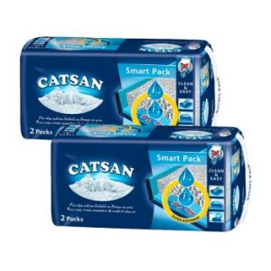 CATSAN Sac et litière 2-en1 prêt à poser 2 pcsx2