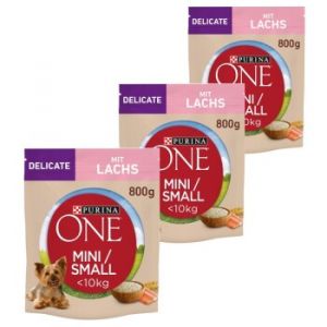 Purina ONE Mini Adult Saumon 3x800 g