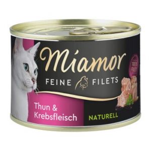 Miamor Feine Filets Naturelle Thon et chair d’écrevisse 48x156 g