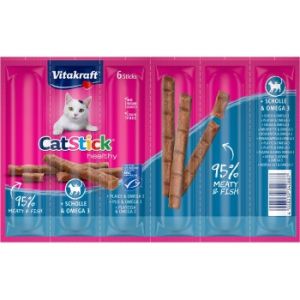 Vitakraft Cat-Stick mini 10 x 6 pièces Plie & Oméga 3