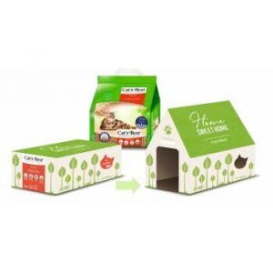 Cat's Best Aktion - Original Litière pour chat 10 l + maison pour chat