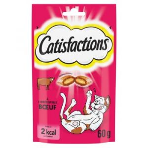 Dreamies CATISFACTIONS Friandises pour chat et chaton 6 x 60 g Bœuf