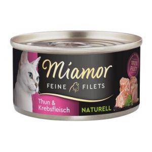 Miamor Feine Filets Naturelle dans leur jus Thon et chair d’écrevisse 24x80 g