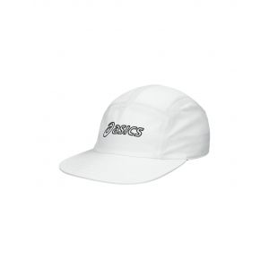 Casquette running asics performance running 5 panneaux blanche