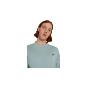 Sweat fred perry col rond bleu homme