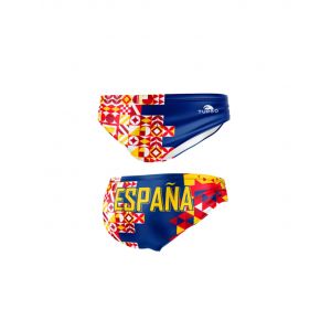 Maillot de bain turbo homme waterpolo spain geo navy print